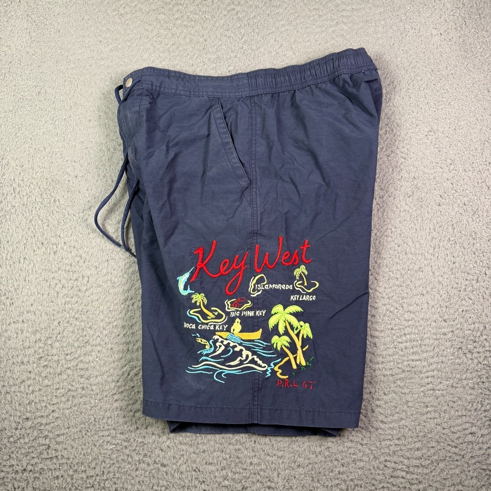 Polo Sport Ralph Lauren Swim Trunks Shorts Mens S Key West Florida Embroidered
